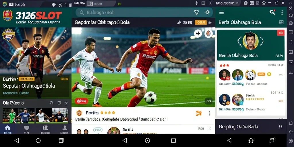 Tampilan antarmuka aplikasi 3126SLOT yang modern dan informatif.