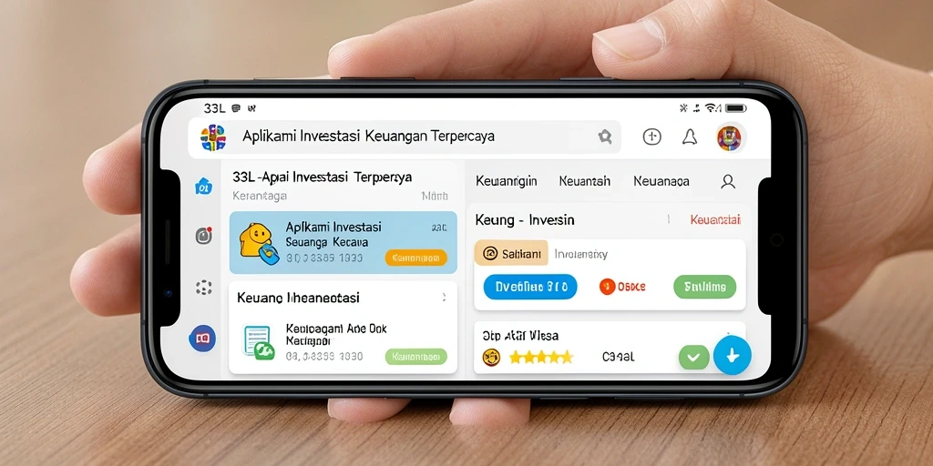 Tampilan antarmuka 33L yang intuitif dan fungsional untuk investasi.