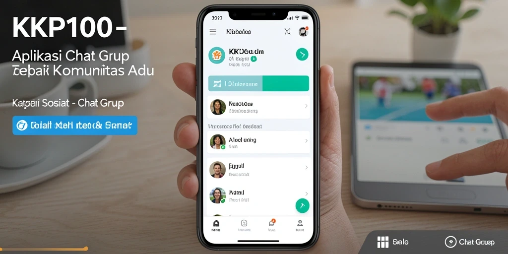 Antarmuka Chat Grup KPK100 yang user-friendly dan menarik.
