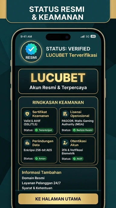 Tampilan kanal resmi lucubet